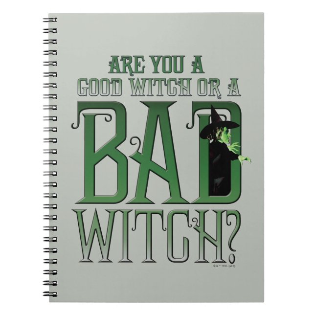 Are You A Good Witch Or A Bad Witch? Notebook (Front)