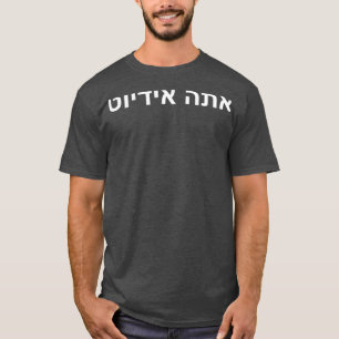 Are You an Idiot in Hebrew Language Hobbyist T-Shirt