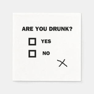 Are You Drunk? Napkin