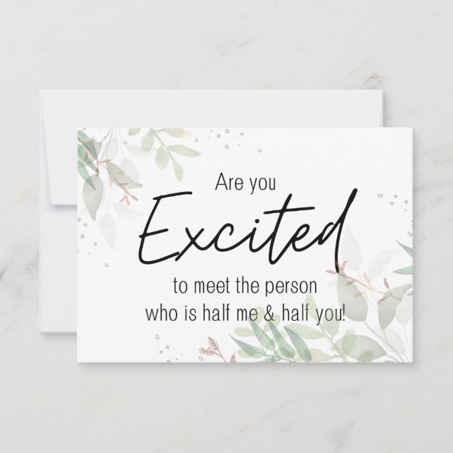 Are You Excited to Meet The Person Pregnancy Card (Front)