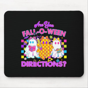 Are You Fall-o-ween Directions Cute Ghost Teacher Mouse Pad