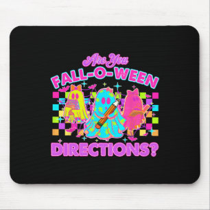 Are You Fall-o-ween Directions Funny Teacher Ghost Mouse Pad