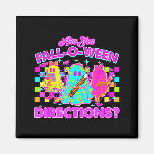 Are You Fall-o-ween Directions Neon Ghost Teacher Magnet