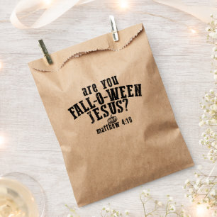 Are You Fall-O-Ween Jesus Christian Halloween Favour Bag