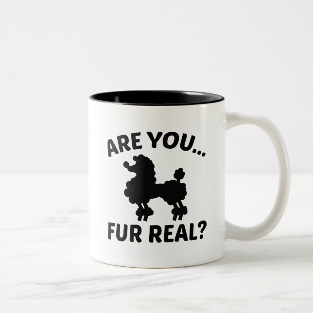 Are You Fur Real? Two-Tone Coffee Mug (Right)