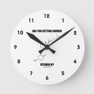 Are You Getting Enough Vitamin D? Cholecalciferol Round Clock