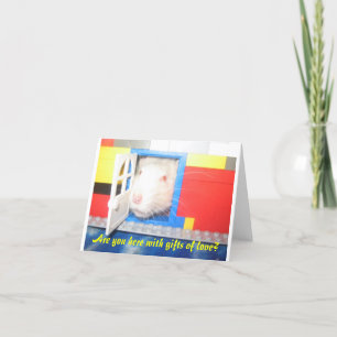 Are you here with gifts of love? holiday card