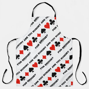 Are You Hungry For Bridge? Four Card Suits Apron