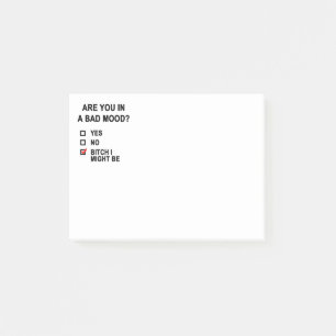 Are You In A Bad Mood? Post-it Notes