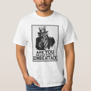 Are You Ready for a Zombie Attack T-Shirt