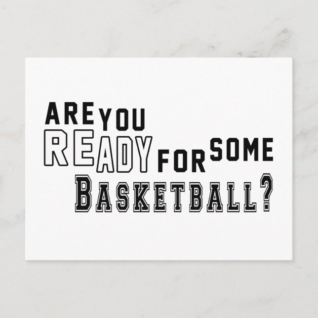 Are you ready for some Basketball Postcard (Front)