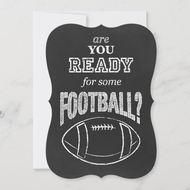 are you ready for some football? invitation (Front)