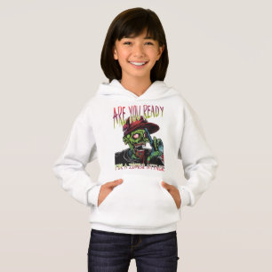 Are You Ready Kids Zombie Attack Halloween Hoodi