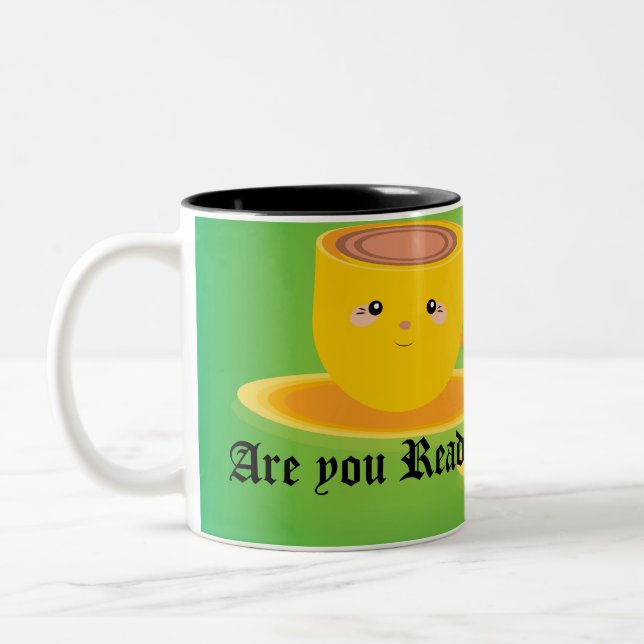 "Are You Ready?" Mug for Cat Lovers Cap Dining (Left)