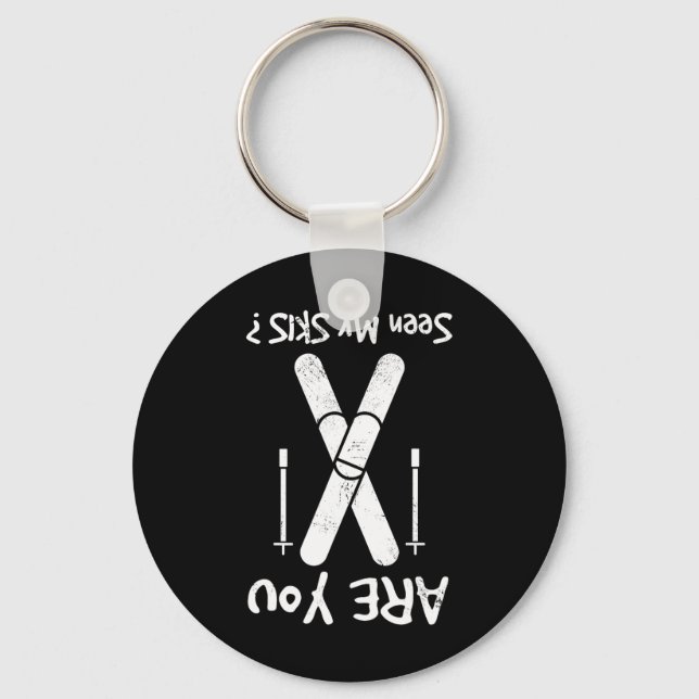 Are You Seen My Skis  Key Ring (Front)