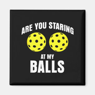Are you staring at my funny pickle ball tank top magnet