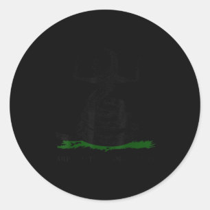 Are You Treading On Me Gadsden Snake Satire Patrio Classic Round Sticker