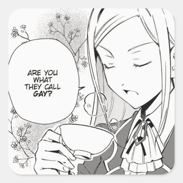 Are You What They Call Gay? | WataOshi |  Square Sticker (Front)
