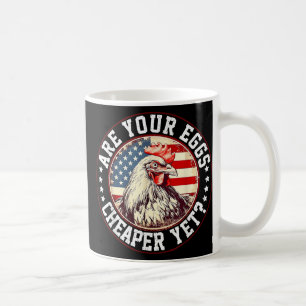 Are Your Eggs Cheaper Yet Funny Quote Saying Polit Coffee Mug