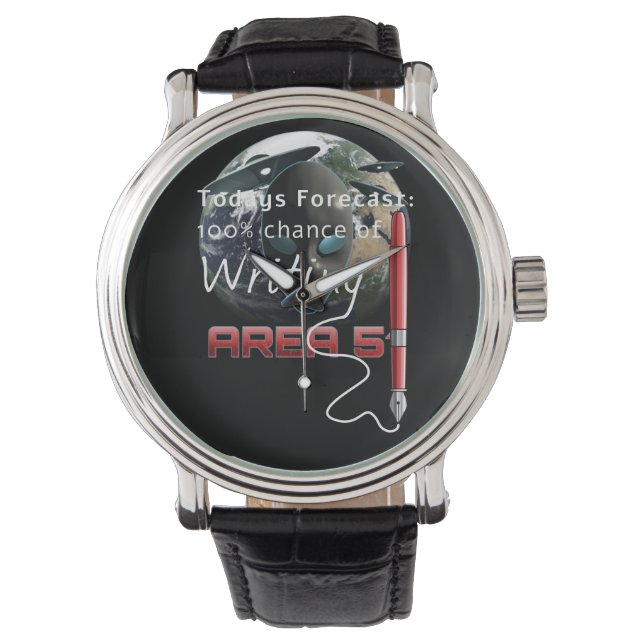 Area 51 Alien And UFO Above Earth Watch (Front)