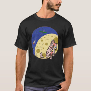 Area-51 Alien Cat Moon Spaceship Planet Easy Hallo T-Shirt
