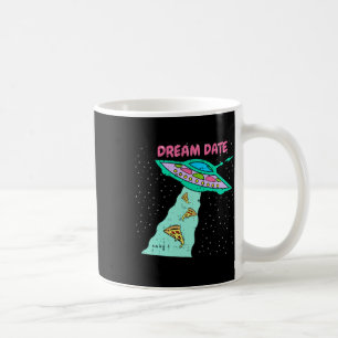 Area-51 Alien Spaceship Pizza Dream Date Easy Hall Coffee Mug