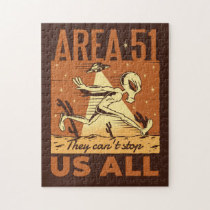 Area 51 Alien: They Can't Stop Us All Jigsaw Puzzle