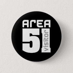 Area 51 Alien Visitor 6 Cm Round Badge