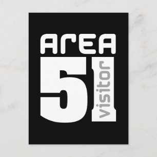 Area 51 Alien Visitor Postcard