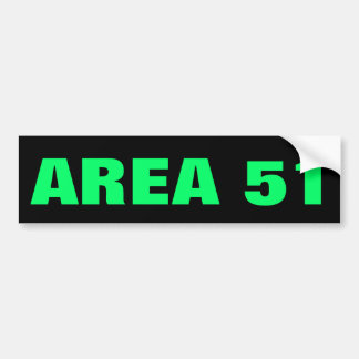 AREA 51 BUMPER STICKER