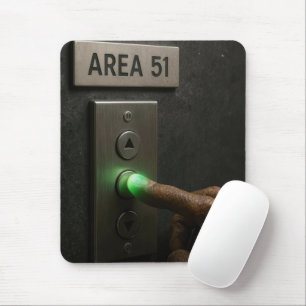 Area 51 Elevator Button Mouse Pad