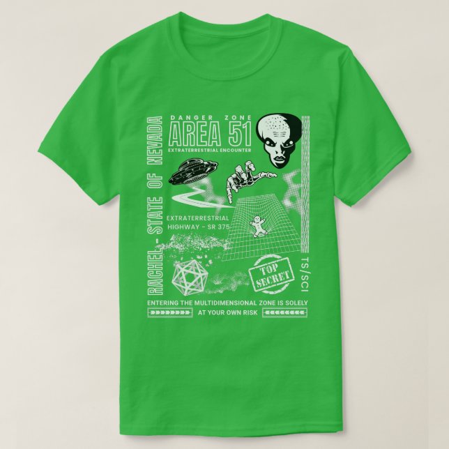 Area 51  Encounter Zone T-Shirt (Design Front)