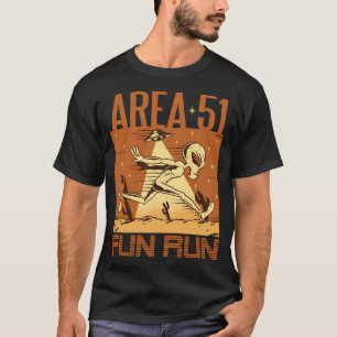 Area 51 Fun Run I Running Aliens Ufo T-Shirt