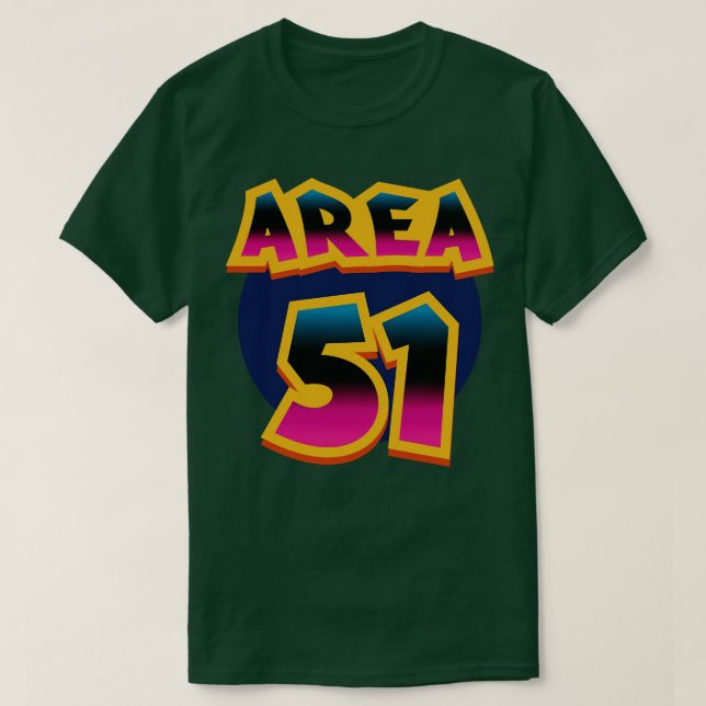 Area 51 Graffiti T-Shirt (Design Front)