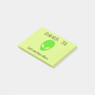 Area 51 Let's see them aliens Post-it Notes