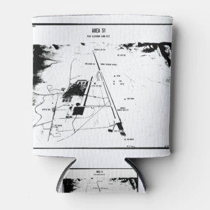 Area 51 Map Can Cooler