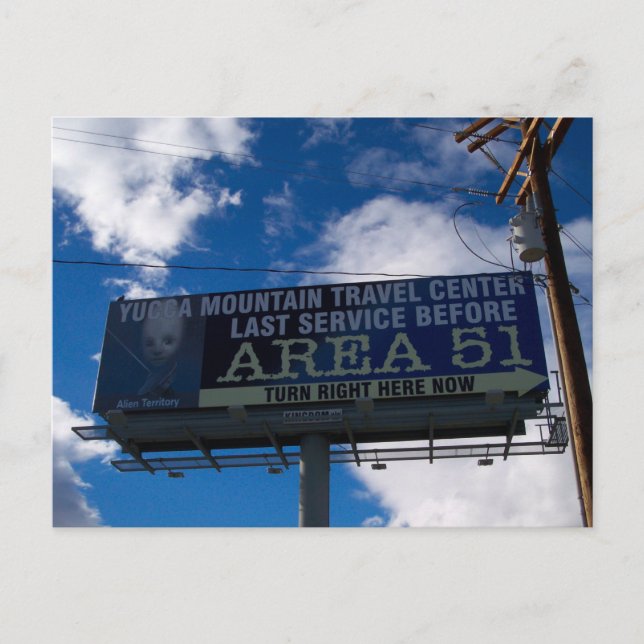 Area 51 postcard (Front)