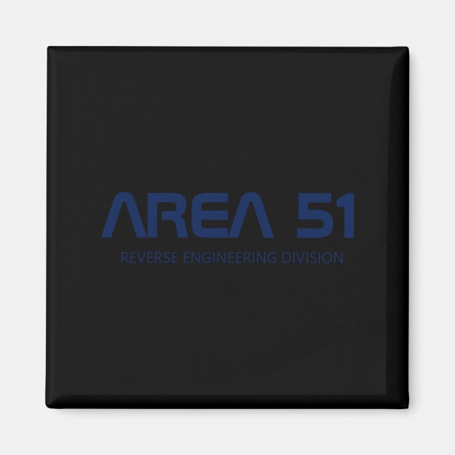 Area 51 Reverse Engineering Alien Ufo Paranormal  Magnet (Front)