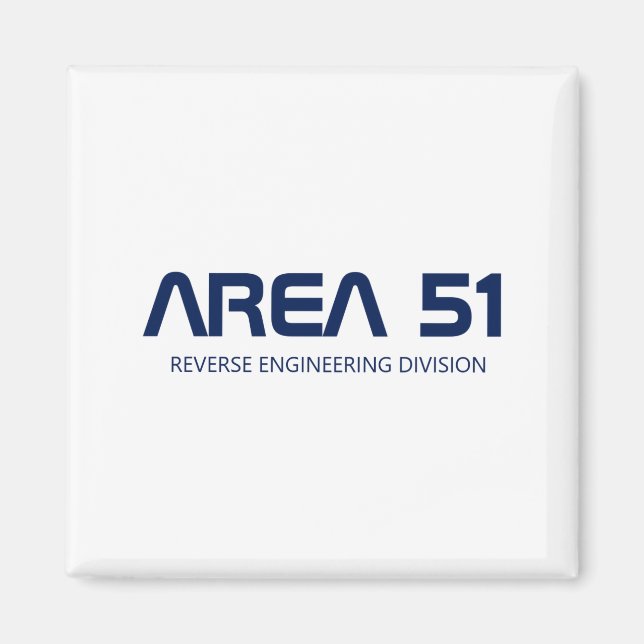 Area 51 Reverse Engineering Alien Ufo Paranormal  Magnet (Front)