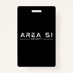 Area 51 Security Alien Extraterrestrial UFO ID Badge