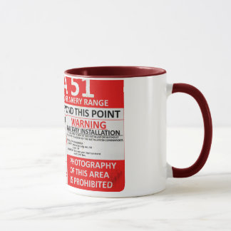 Area 51 Sign Mug