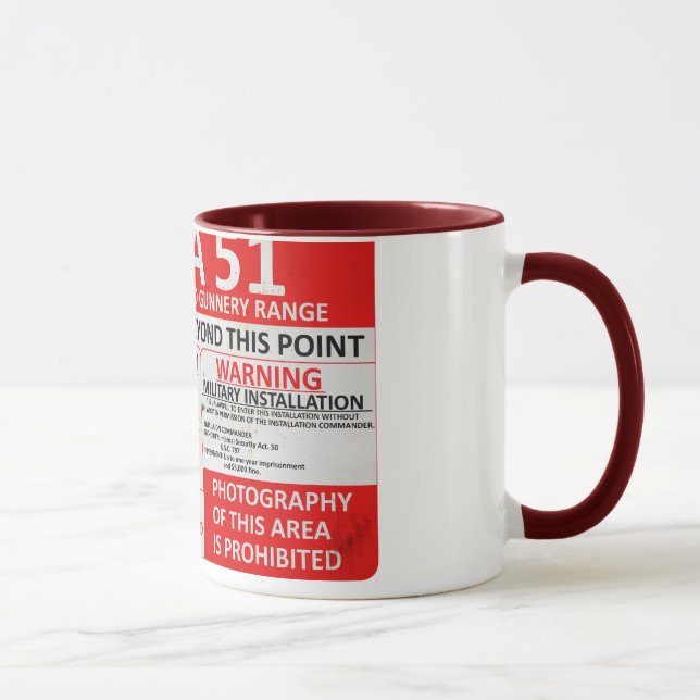 Area 51 Sign Mug (Right)