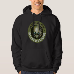 Area 51 Survivor Ufo Alien Evolution Design Hoodie
