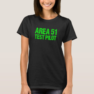Area 51 Test Pilot Retro Halloween Costume Roswell T-Shirt