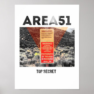 Area 51 - Top Secret - Aliens Poster
