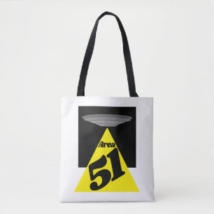 Area 51, UFO Tote Bag