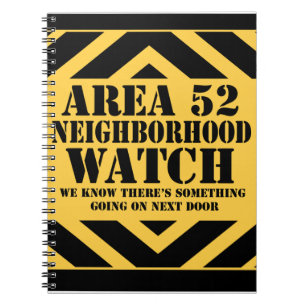 Area 52 Neighbourhood Watch Notebook