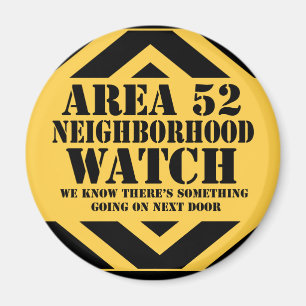 Area 52 Neighbourhood Watch Patrol Magnet