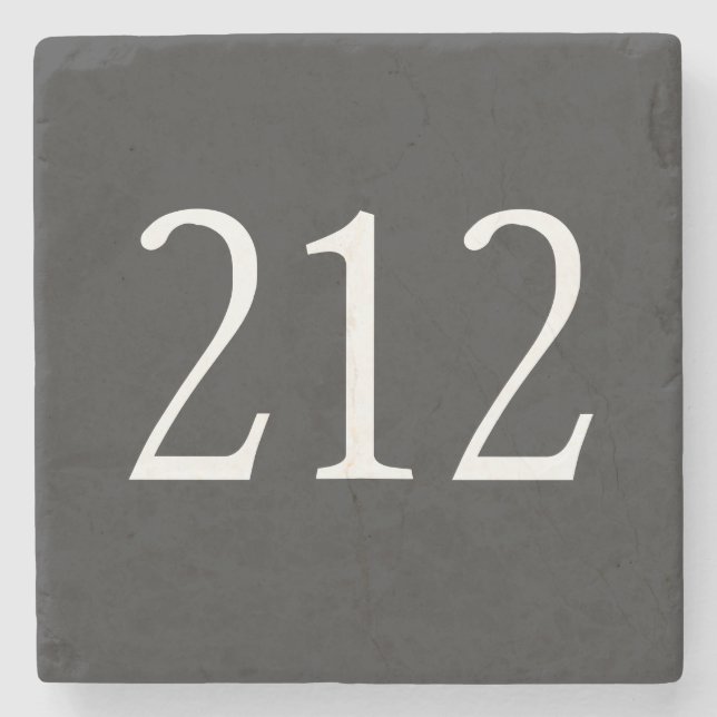 Area Code 212 (NY City) Stone Coaster (Front)