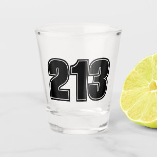 Area Code 213 (Los Angeles) Shot Glass